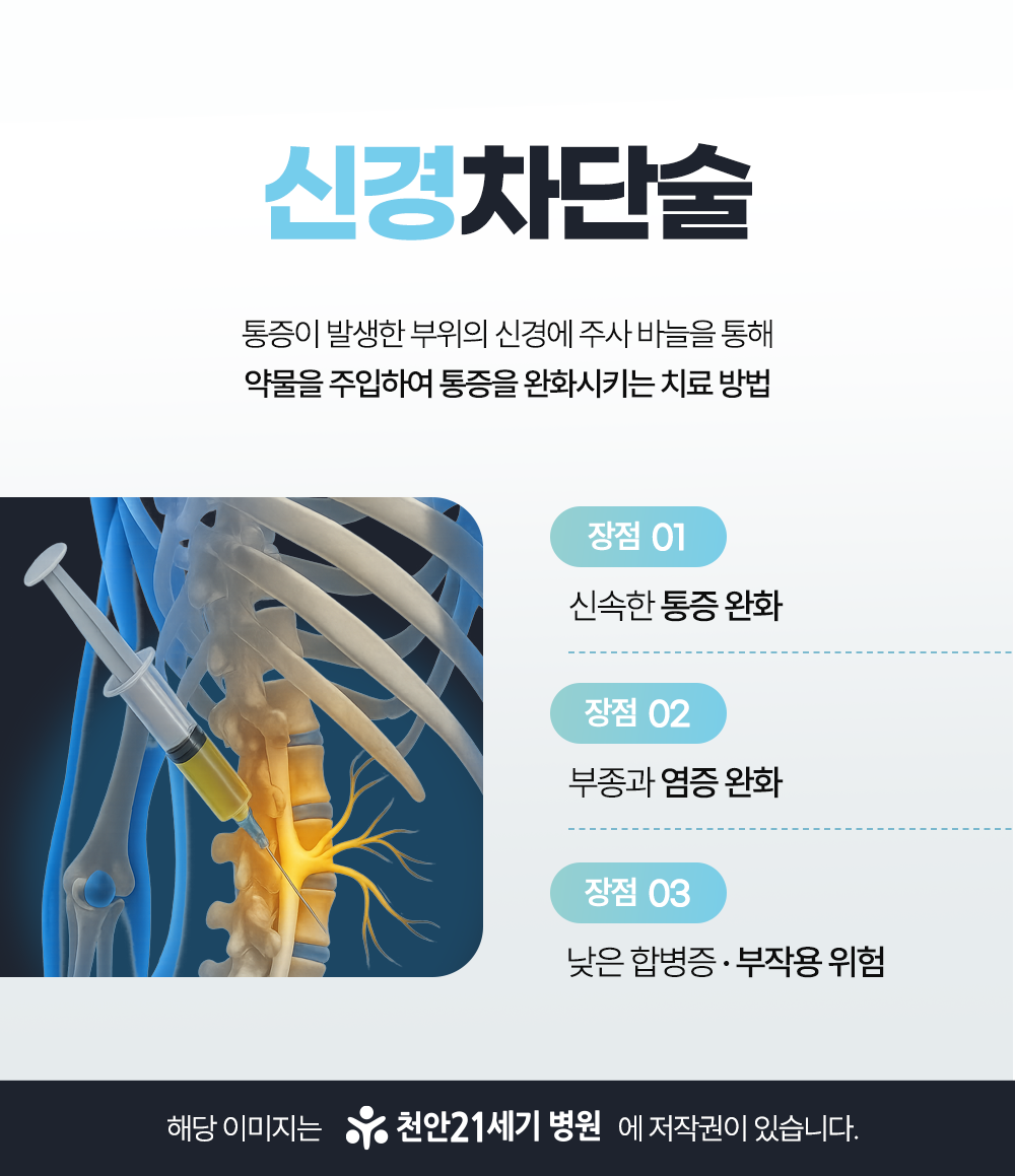 천안21세기병원 신경차단술